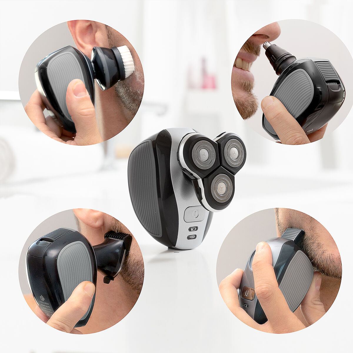 Afeitadora Recargable Ergonómica Multifunción 5 en 1