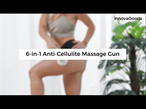 Pistola Masajeadora Anticelulítica Recargable 6 en 1